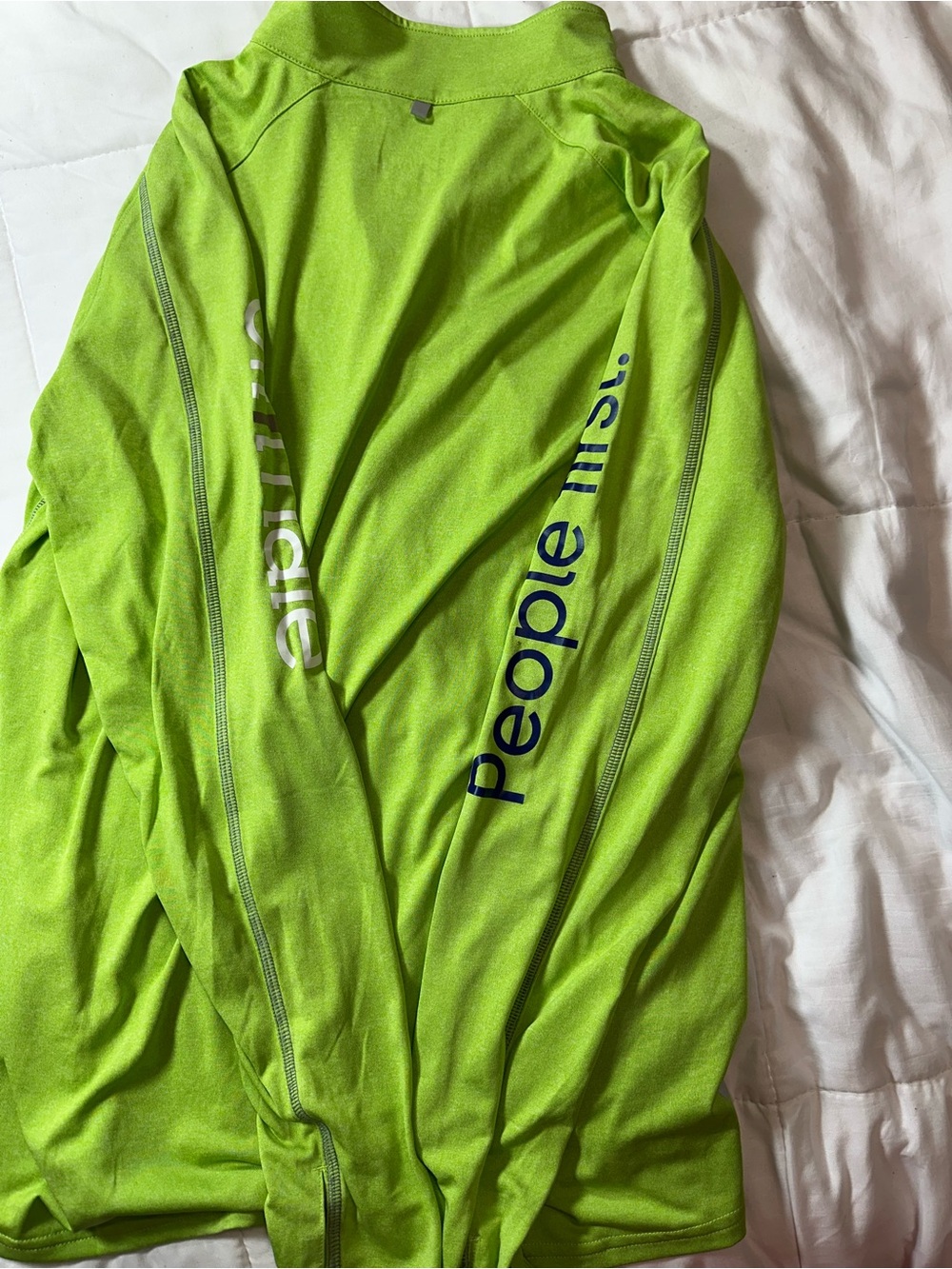 People Still Live Men’s Neon Lime Athletic Joggers - High Visibility